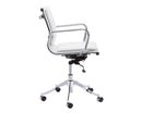 Sunpan Morgan Office Chair - Onyx/Snow/Tan
