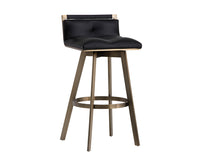Sunpan Arizona Swivel Barstool - Castillo Black/Castillo Cream