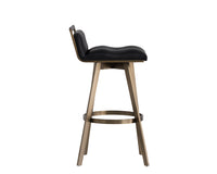 Sunpan Arizona Swivel Barstool - Castillo Black/Castillo Cream