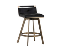 Sunpan Arizona Swivel Counter Stool - Castillo Black/Castillo Cream