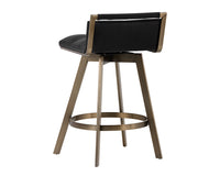 Sunpan Arizona Swivel Counter Stool - Castillo Black/Castillo Cream