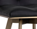 Sunpan Arizona Swivel Counter Stool - Castillo Black/Castillo Cream