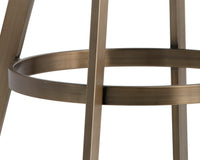 Sunpan Arizona Swivel Counter Stool - Castillo Black/Castillo Cream