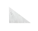 SUNPAN Tribute End Table - White Marble, Brown Marble