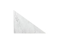 SUNPAN Tribute End Table - White Marble, Brown Marble
