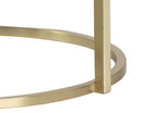 Sunpan Tillie End Table - Brass and Natural Agate Stone/Stainless Steel and Black Agate Stone