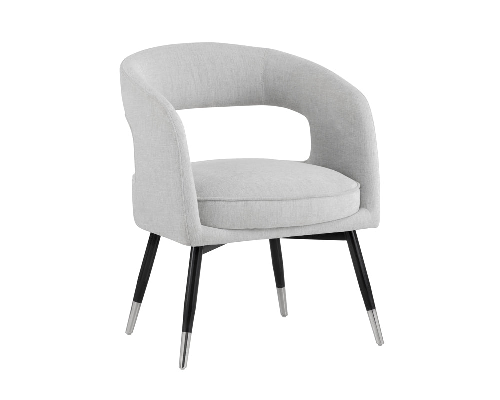 Sunpan Baily Dining Armchair in Hemingway Marble