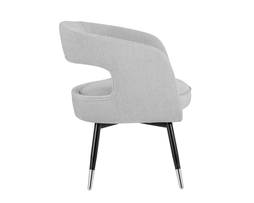 Sunpan Baily Dining Armchair in Hemingway Marble