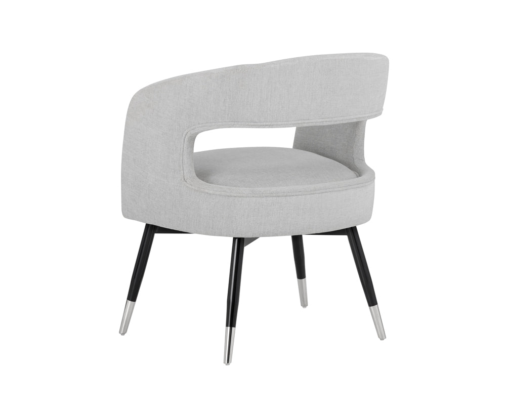 Sunpan Baily Dining Armchair in Hemingway Marble
