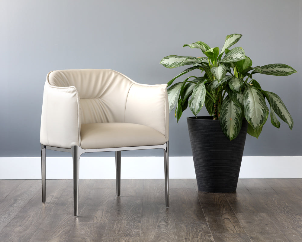 Sunpan Jax Dining Armchair - Barely Beige
