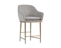 Sunpan Bowman Counter Stool in Flint Grey/Sparrow Grey