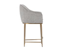 Sunpan Bowman Counter Stool in Flint Grey/Sparrow Grey
