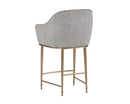 Sunpan Bowman Counter Stool in Flint Grey/Sparrow Grey