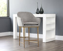 Sunpan Bowman Counter Stool in Flint Grey/Sparrow Grey