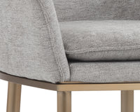 Sunpan Bowman Counter Stool in Flint Grey/Sparrow Grey
