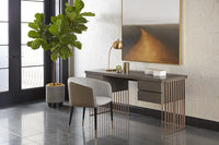 Sunpan Asher Dining Armchair - Abbington Black and Napa Black/Flint Grey and Napa Taupe/Sparrow Grey and Napa Black