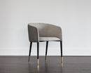 Sunpan Asher Dining Armchair - Abbington Black and Napa Black/Flint Grey and Napa Taupe/Sparrow Grey and Napa Black
