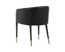 Sunpan Asher Dining Armchair - Abbington Black and Napa Black/Flint Grey and Napa Taupe/Sparrow Grey and Napa Black