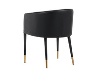 Sunpan Asher Dining Armchair - Abbington Black and Napa Black/Flint Grey and Napa Taupe/Sparrow Grey and Napa Black