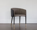 Sunpan Asher Dining Armchair - Abbington Black and Napa Black/Flint Grey and Napa Taupe/Sparrow Grey and Napa Black