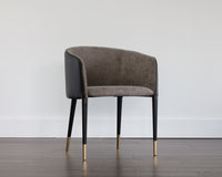 Sunpan Asher Dining Armchair - Abbington Black and Napa Black/Flint Grey and Napa Taupe/Sparrow Grey and Napa Black