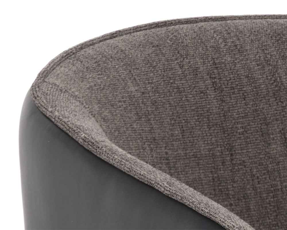 Sunpan Asher Dining Armchair - Abbington Black and Napa Black/Flint Grey and Napa Taupe/Sparrow Grey and Napa Black