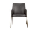 Sunpan Bernadette Dining Armchair - Bravo Admiral/Bravo Black/Bravo Cognac/Kendall Grey