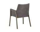 Sunpan Bernadette Dining Armchair - Bravo Admiral/Bravo Black/Bravo Cognac/Kendall Grey