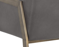Sunpan Bernadette Dining Armchair - Bravo Admiral/Bravo Black/Bravo Cognac/Kendall Grey