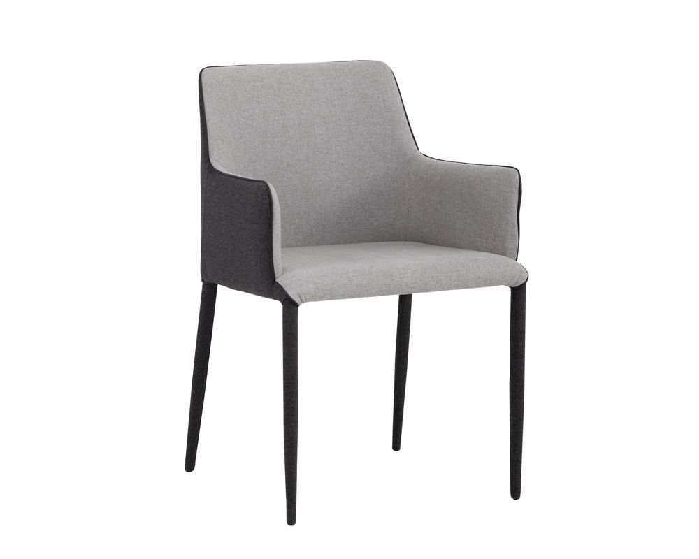 SUNPAN Renee Dining Armchair - Armour Grey / Dark Slate