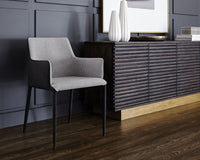 SUNPAN Renee Dining Armchair - Armour Grey / Dark Slate