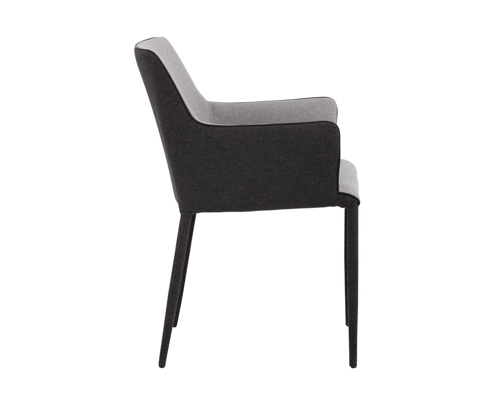 SUNPAN Renee Dining Armchair - Armour Grey / Dark Slate