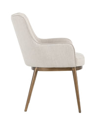 Sunpan Franklin Dining Armchair - Beige Linen/Bravo Cream/ Vintage Black/Vintage Blue