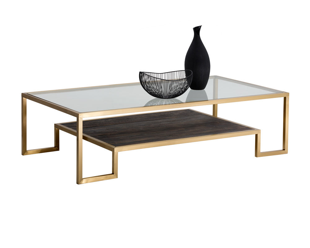 Sunpan Carver Coffee Table - Rectangular