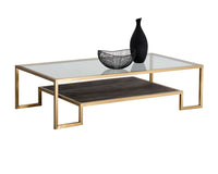 Sunpan Carver Coffee Table - Rectangular