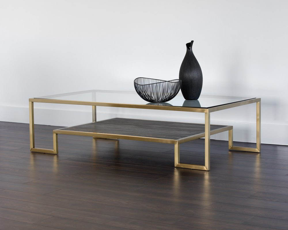 Sunpan Carver Coffee Table - Rectangular