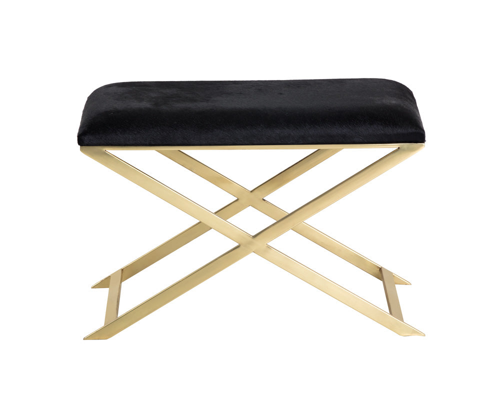 Sunpan Sahara Bench/Stool - Brass And Black