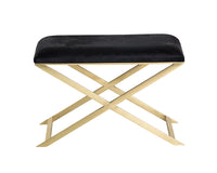 Sunpan Sahara Bench/Stool - Brass And Black