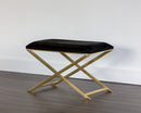 Sunpan Sahara Bench/Stool - Brass And Black