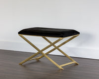 Sunpan Sahara Bench/Stool - Brass And Black