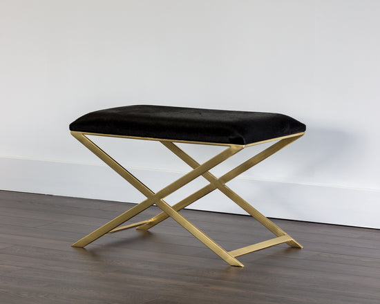 Sunpan Sahara Bench/Stool - Brass And Black