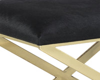 Sunpan Sahara Bench/Stool - Brass And Black