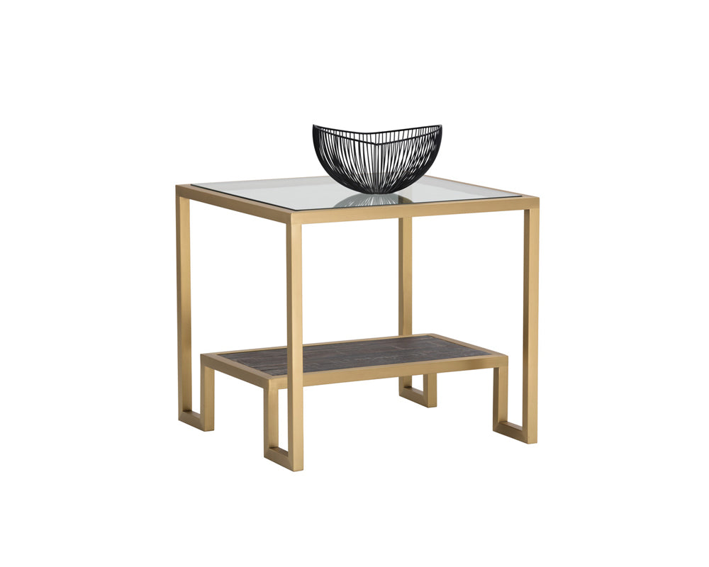 Sunpan Carver Side Table