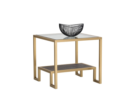 Sunpan Carver Side Table