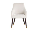 Sunpan Adelaide Dining Armchair in Calico Cream/Timeless Teal