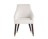 Sunpan Adelaide Dining Armchair in Calico Cream/Timeless Teal