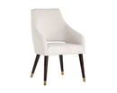 Sunpan Adelaide Dining Armchair in Calico Cream/Timeless Teal