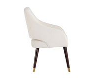 Sunpan Adelaide Dining Armchair in Calico Cream/Timeless Teal