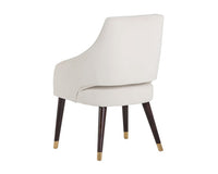 Sunpan Adelaide Dining Armchair in Calico Cream/Timeless Teal