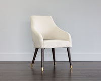 Sunpan Adelaide Dining Armchair in Calico Cream/Timeless Teal